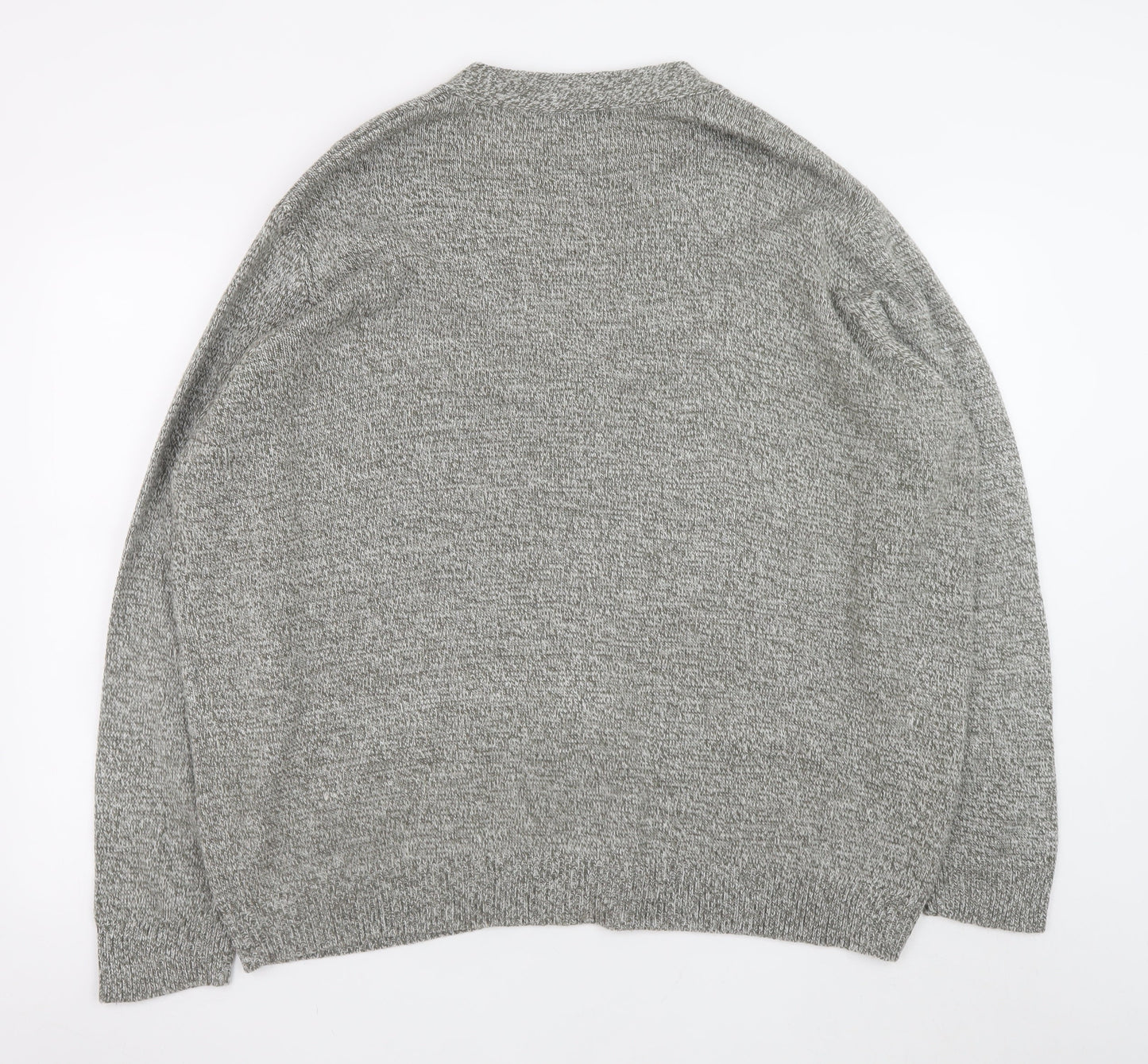 Damart Men's Grey 2XL Knit Button Cardigan Jumper