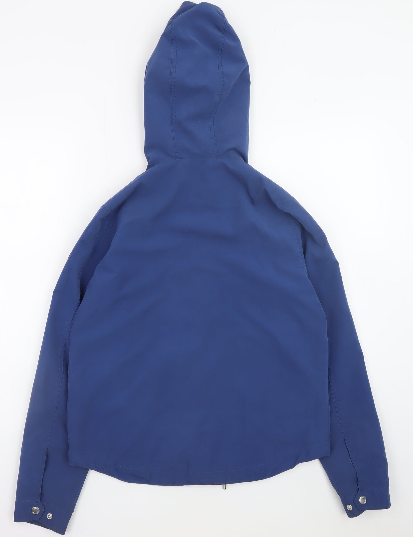 ONLY Men's Blue Hooded Windbreaker Jacket Size S Polyester Nylon