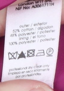 E-vie Womens Pink Belted Trench Coat Size 30 Cotton Blend