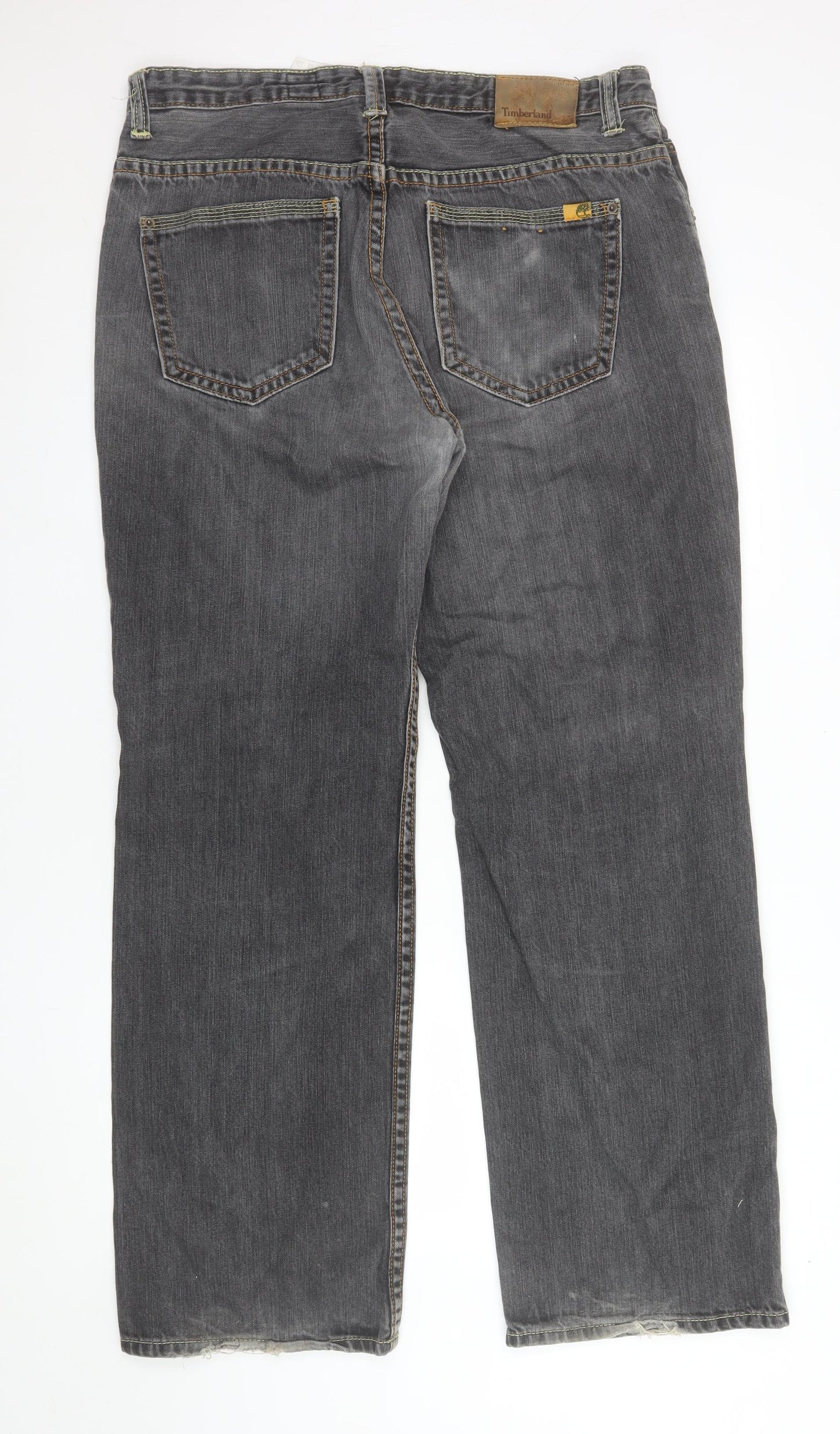 Timberland Men's Grey Straight Leg Jeans Size 36 Classic Denim