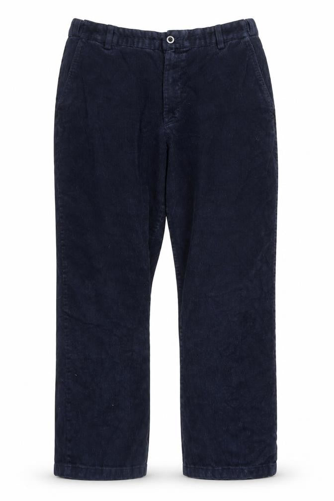 L.L. Bean Men's Blue Corduroy Chino Trousers 36W 29L Regular Fit