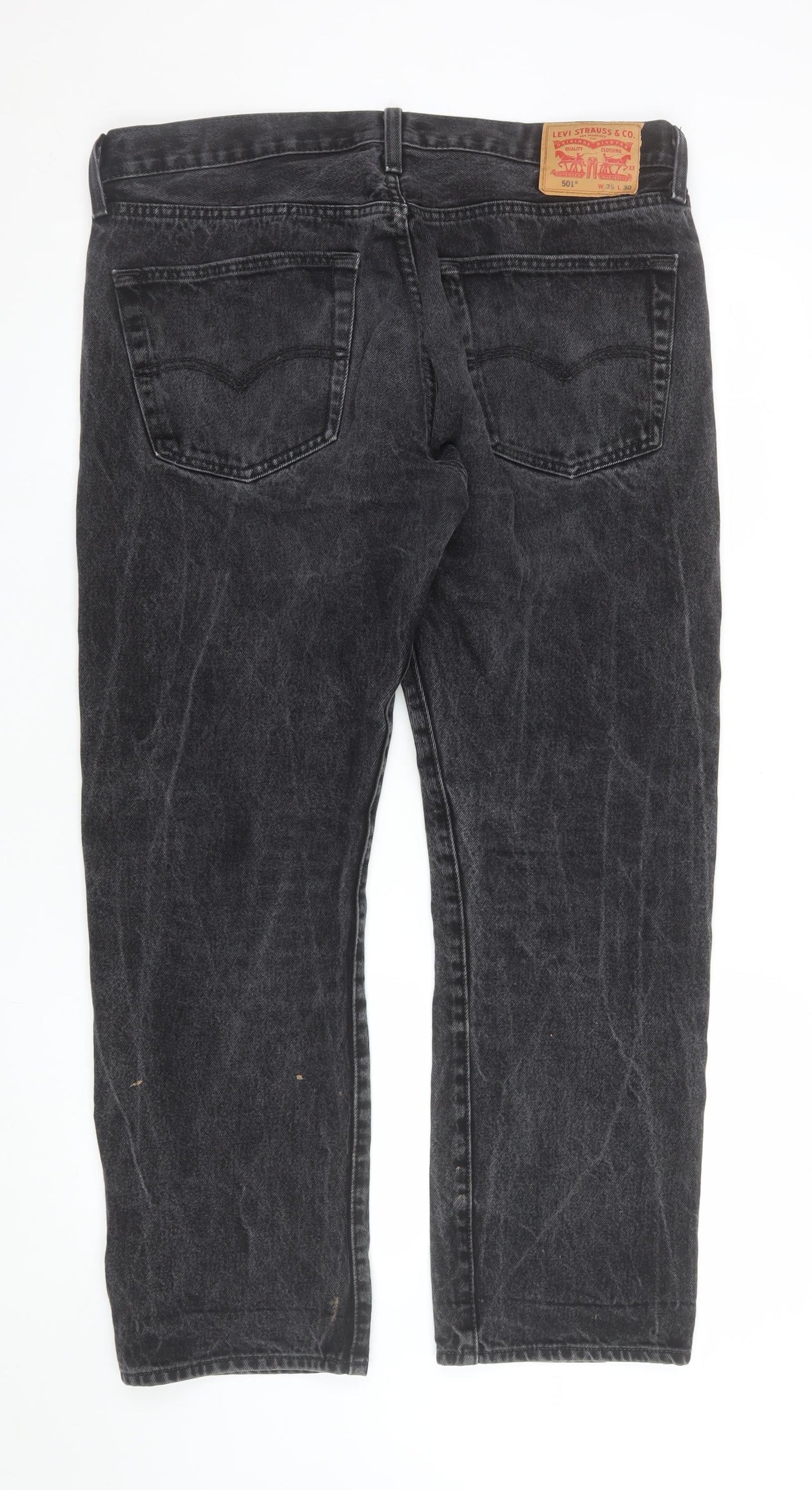 Levi’s 501 Men’s Black Straight Jeans W36 L30 Vintage Denim