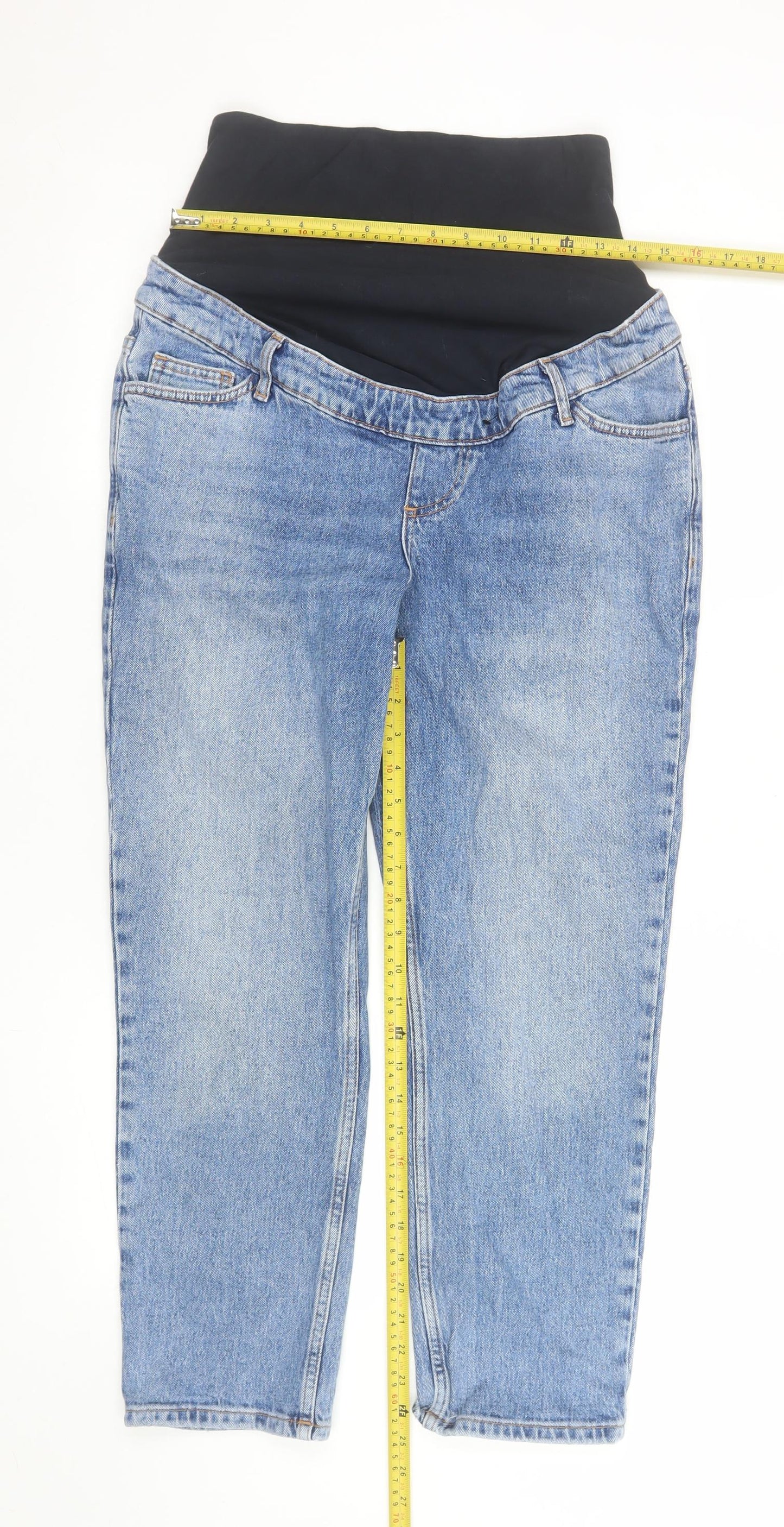New Look Womens Blue Maternity Size 10 Ankle Jeans