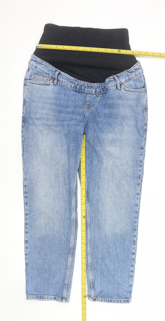 New Look Womens Blue Maternity Size 10 Ankle Jeans