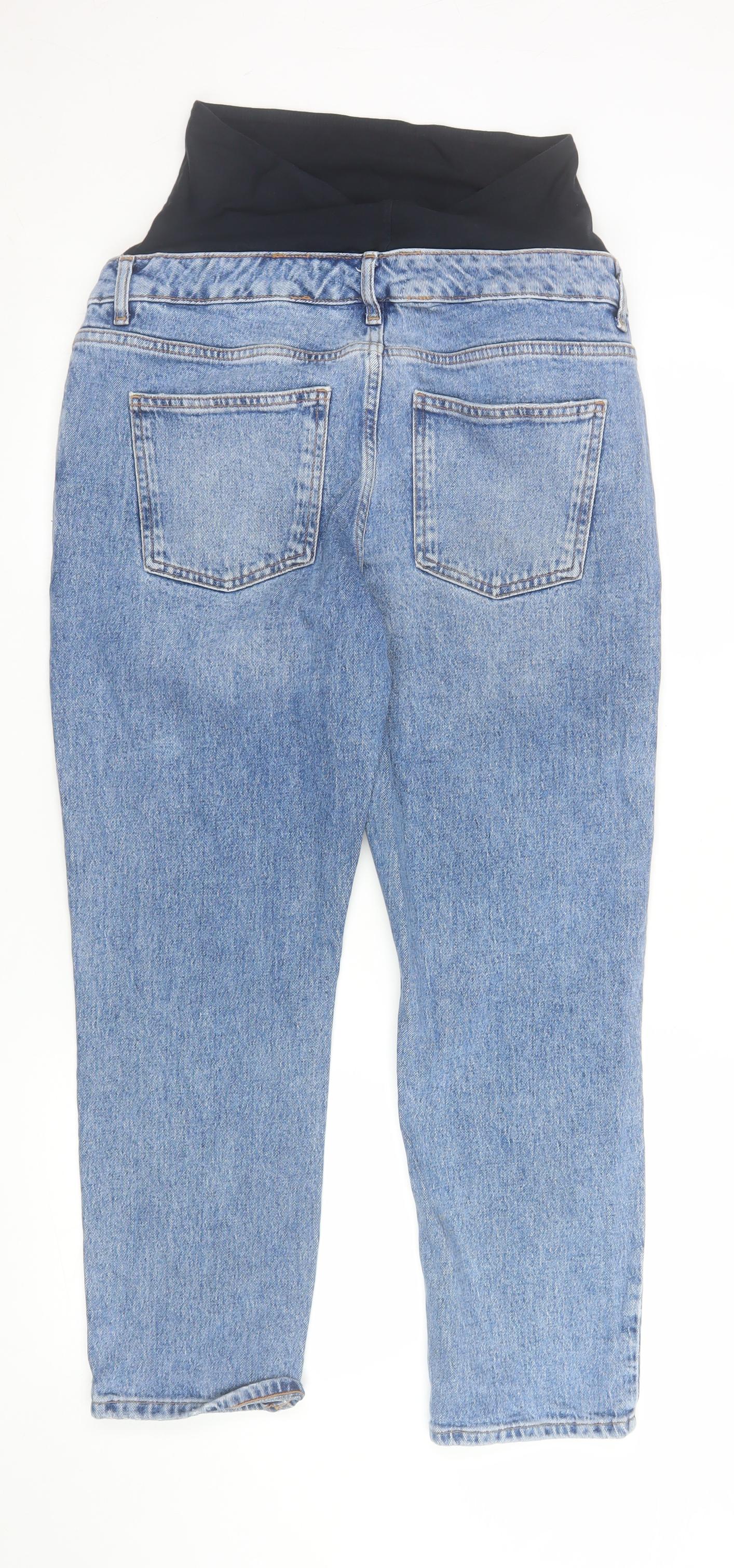 New Look Womens Blue Maternity Size 10 Ankle Jeans