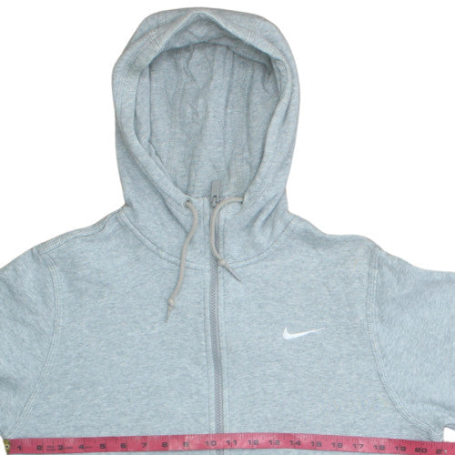 Nike Men's Grey Full Zip Fleece Hoodie S Regular Fit