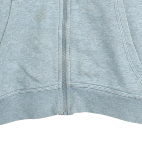 Nike Men's Grey Full Zip Fleece Hoodie S Regular Fit
