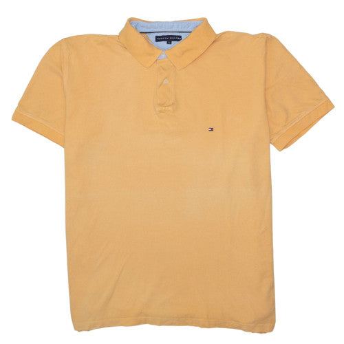 Tommy Hilfiger Men's Yellow 2XL Cotton Piqué Polo Shirt