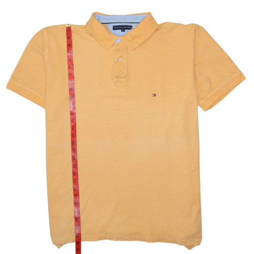 Tommy Hilfiger Men's Yellow 2XL Cotton Piqué Polo Shirt