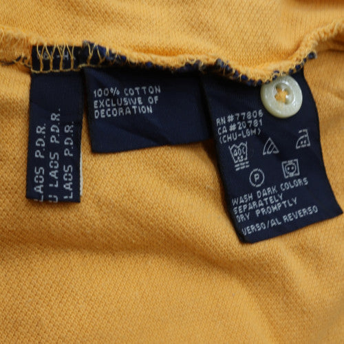 Tommy Hilfiger Men's Yellow 2XL Cotton Piqué Polo Shirt