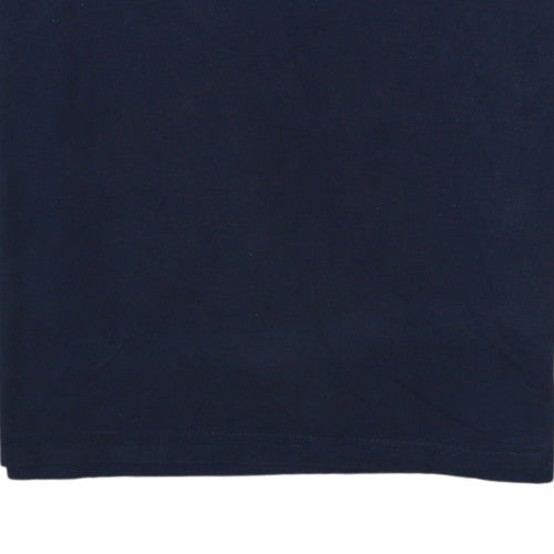 Champion Men's Navy Blue Medium Logo Crew Neck T-Shirt