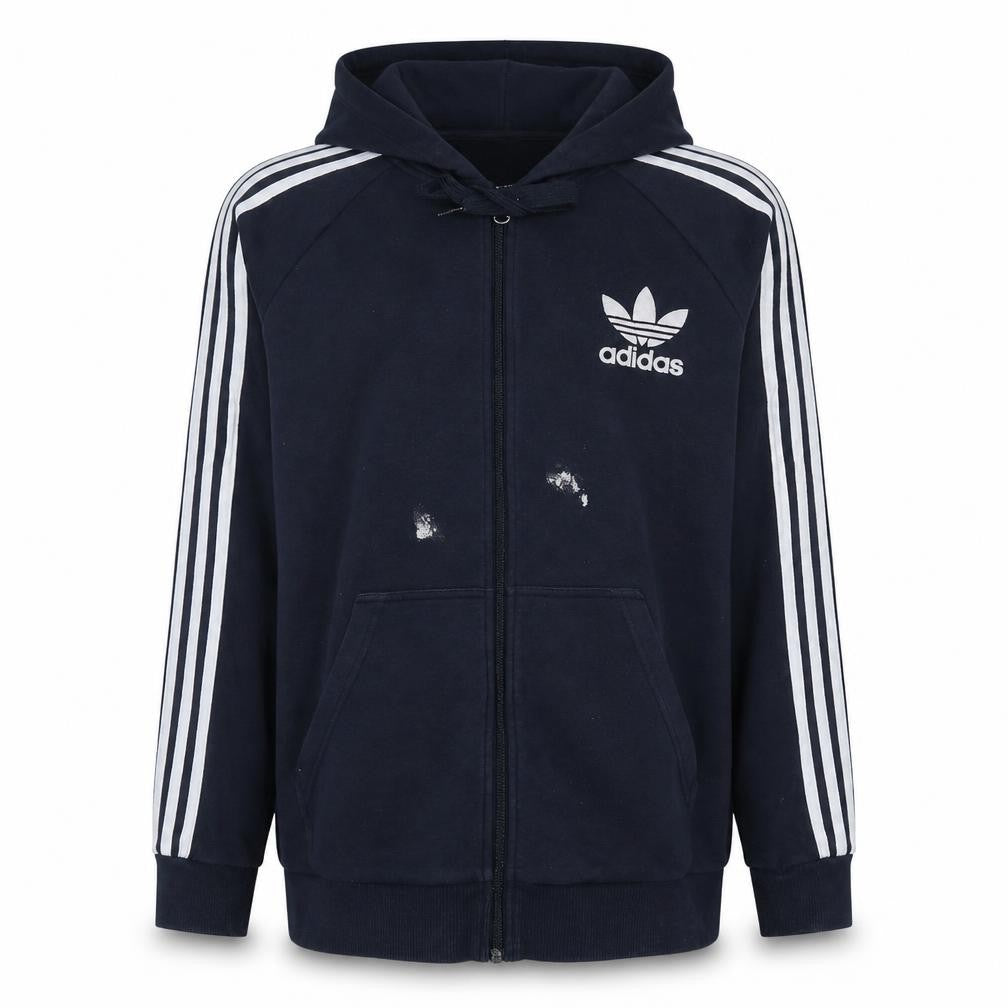 Adidas Men’s Blue Full Zip Hoodie Size M Sportswear