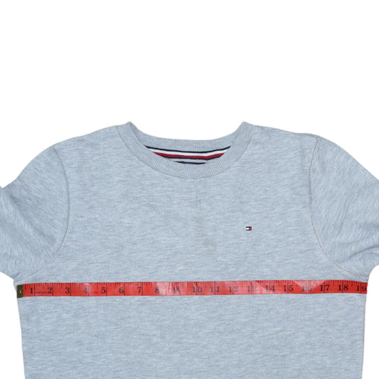 Tommy Hilfiger Boys Grey Pullover Sweatshirt Size 164 Long Sleeve