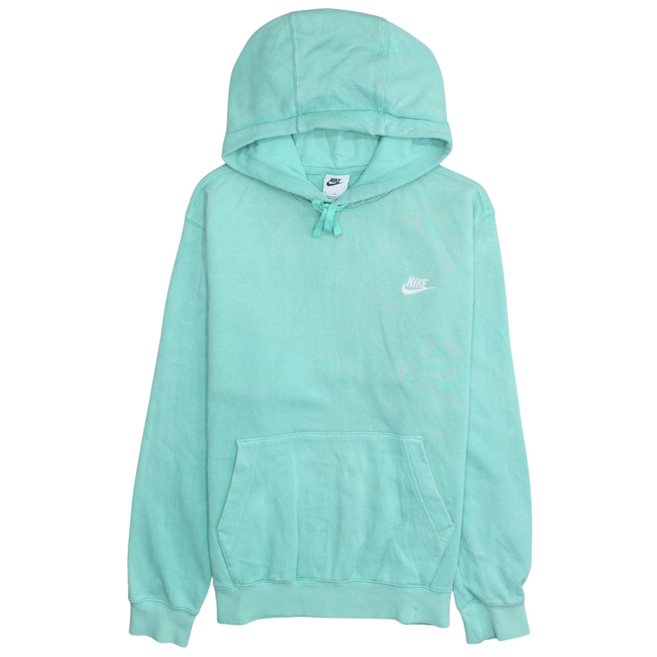 Nike Womens Mint Green Pullover Hoodie Size M Cotton Blend