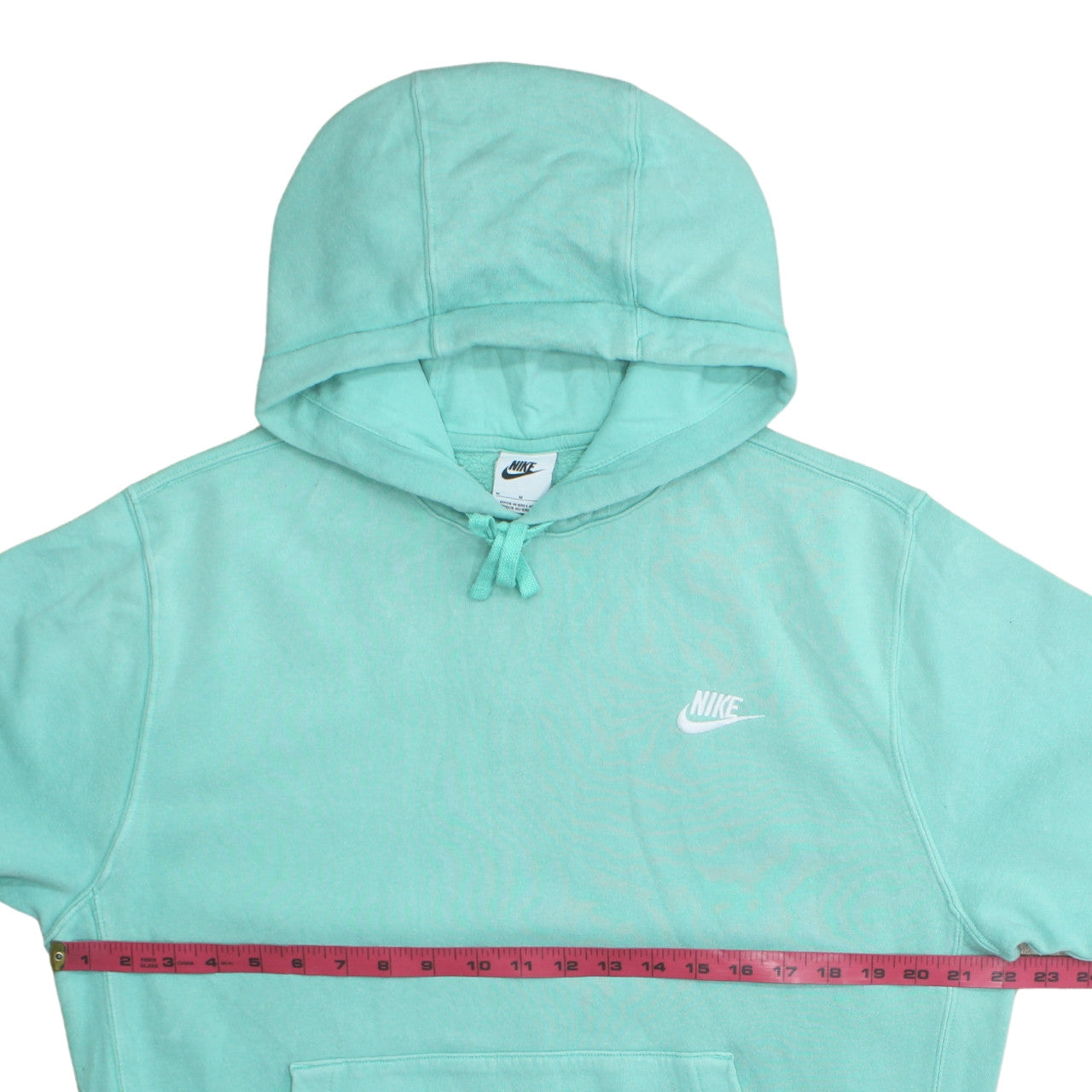 Nike Womens Mint Green Pullover Hoodie Size M Cotton Blend