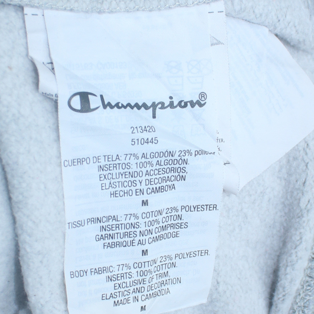 Champion Men’s Grey Burgundy Crew Neck Sweatshirt Medium Pullover Logo