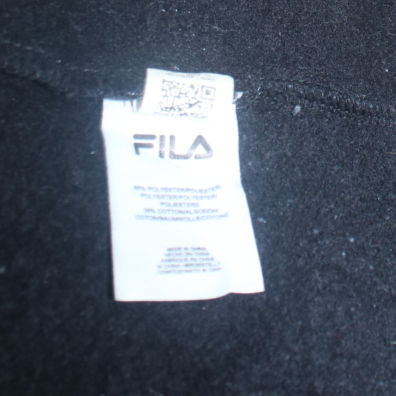 Fila Women's Black Graphic Print Pullover Sweatshirt Size M