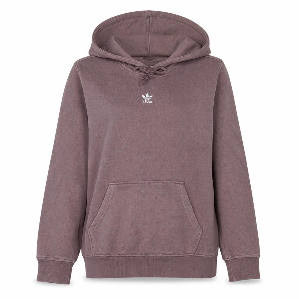 Adidas Womens Brown Pullover Hoodie Size 12 Cotton Blend