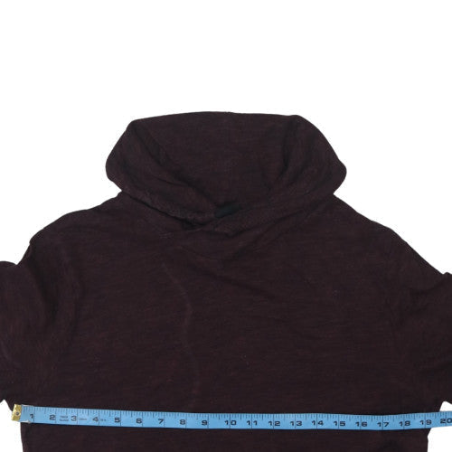 Ralph Lauren Men's Brown Fleece Pullover Hoodie Size M