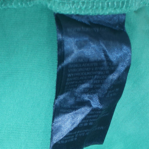 Tommy Jeans Men's Green Cotton Logo T-Shirt Size L