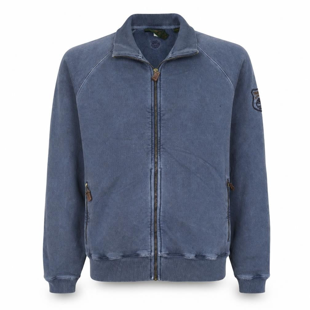 Timberland Men's Blue Full Zip Cotton Sweatshirt Jacket M