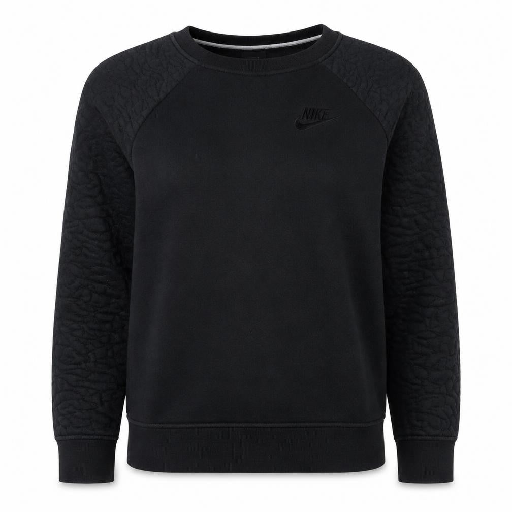 Nike Women’s Black Crew Neck Sweatshirt Size S Cotton Blend