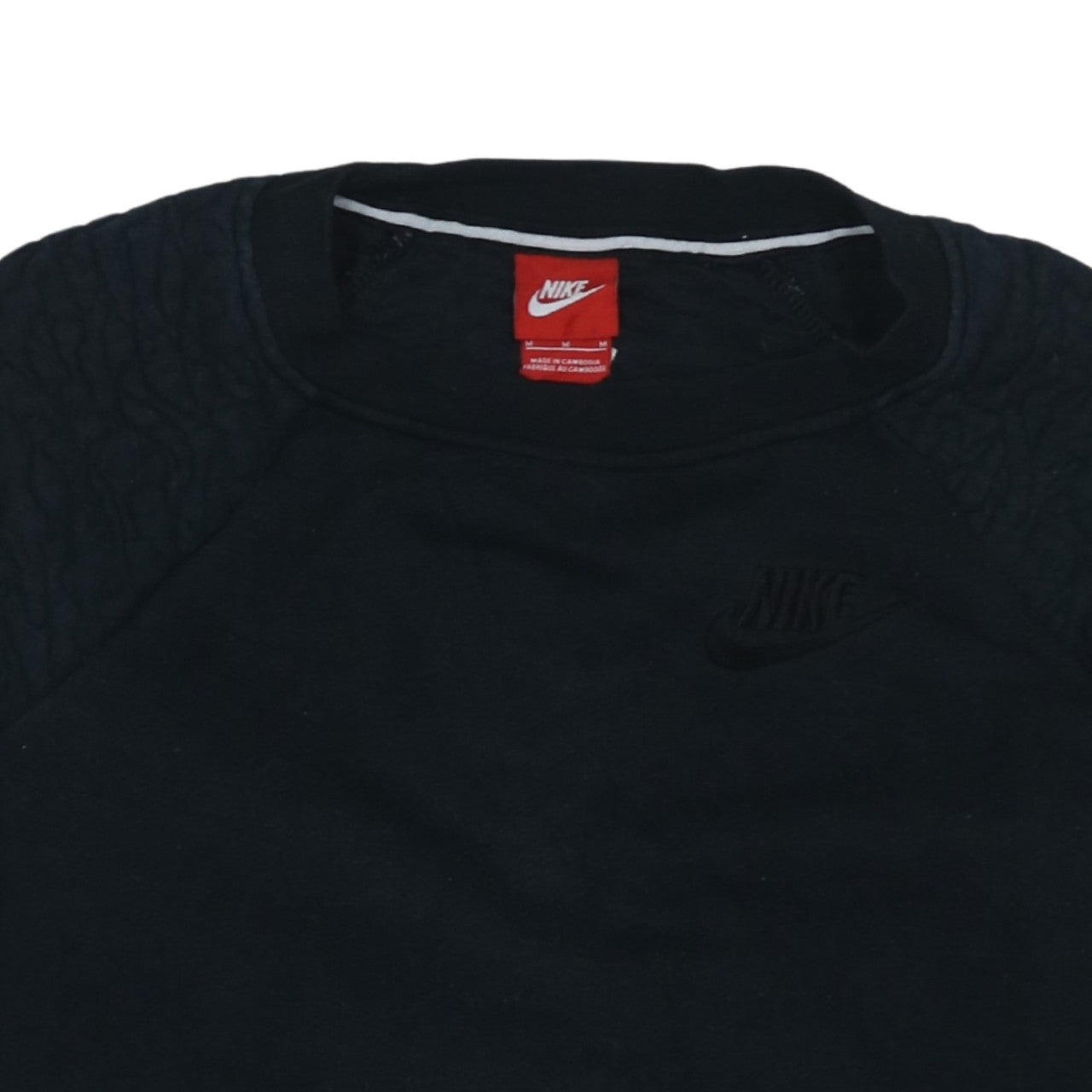 Nike Women’s Black Crew Neck Sweatshirt Size S Cotton Blend