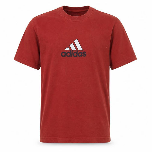 Adidas Men's Red Crew Neck Short Sleeve T-Shirt Size M Classic Fit