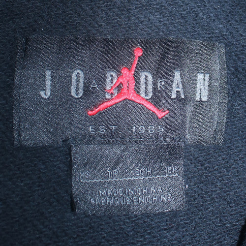 Jordan Men's Black Pullover Hoodie Large Fleece Logo Design