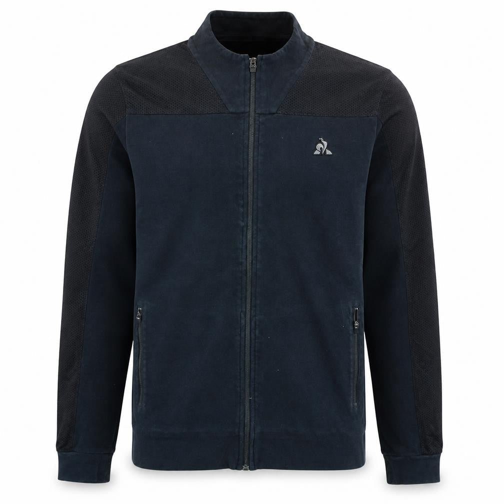 Le Coq Sportif Men’s Black L Track Jacket Full Zip Sportswear