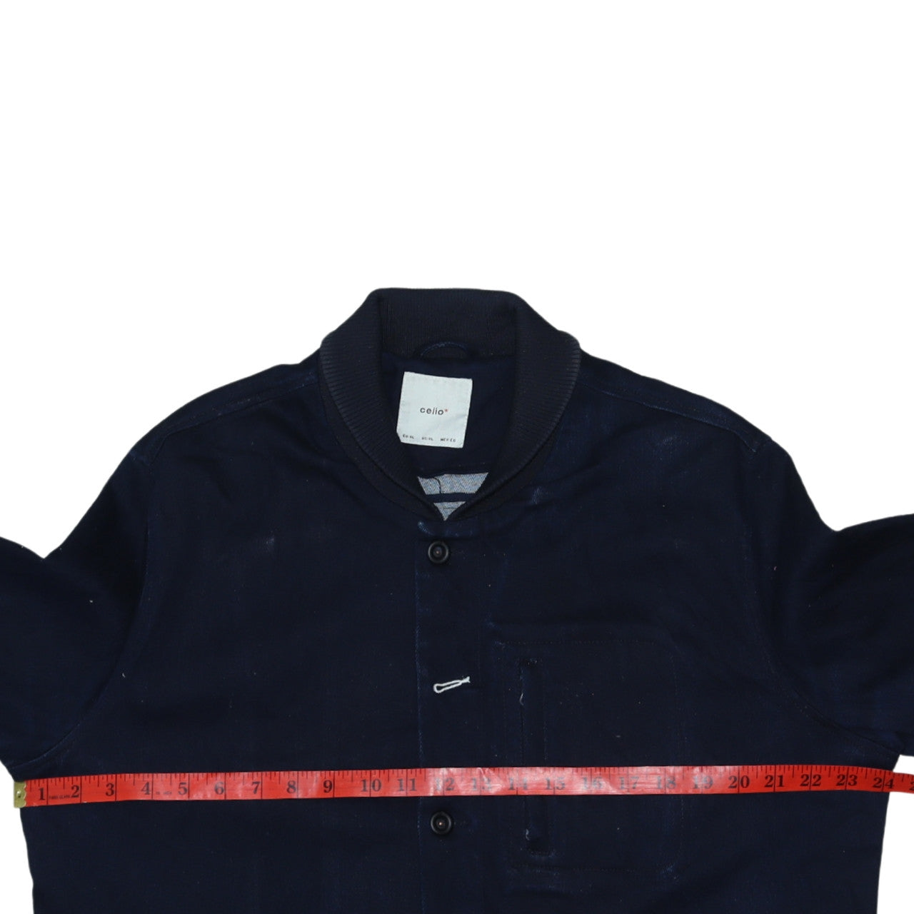 Celio Men's Blue Varsity Style Cotton Jacket XL Casual