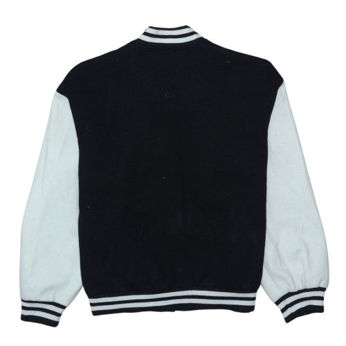 Jennyfer Womens Black Varsity Jacket S College Style NY Patch