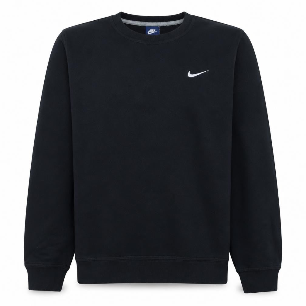 Nike Men's Black Crew Neck Pullover Fleece Sweatshirt M