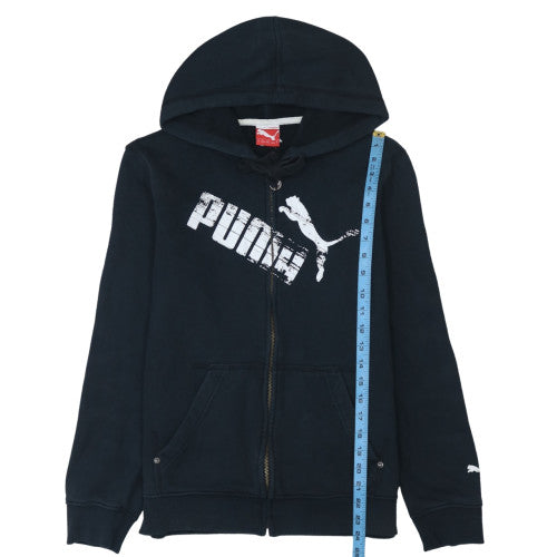 Puma Men's Black Full Zip Hoodie Size S Sports Fleece