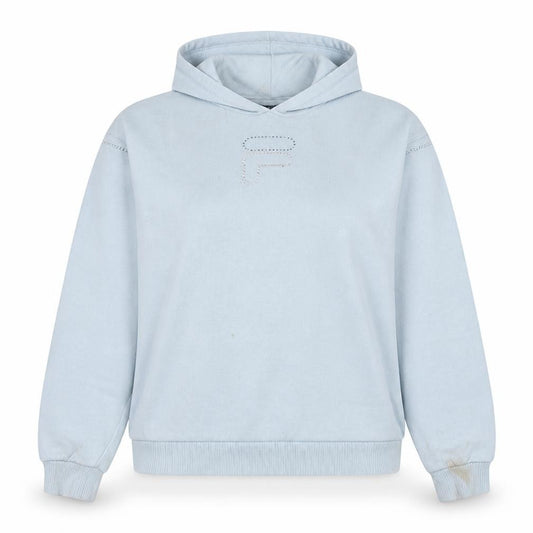 Fila Women’s Blue 2XL Pullover Hoodie Rhinestone Logo