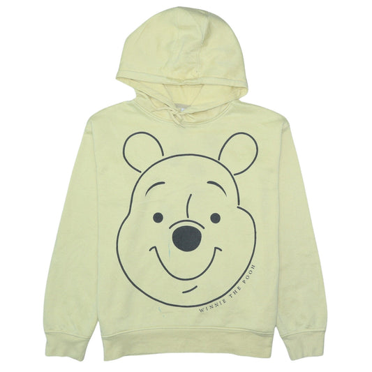 Disney Womens Beige Winnie The Pooh Hooded Pullover Hoodie M