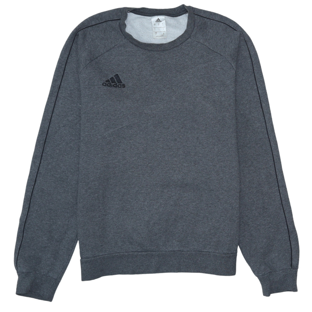Adidas Men's Grey Crew Neck Pullover Sweatshirt Size S