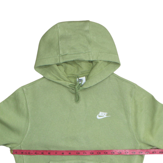Nike Mens Green Pullover Hoodie XS Regular Fit Fleece Sportswear