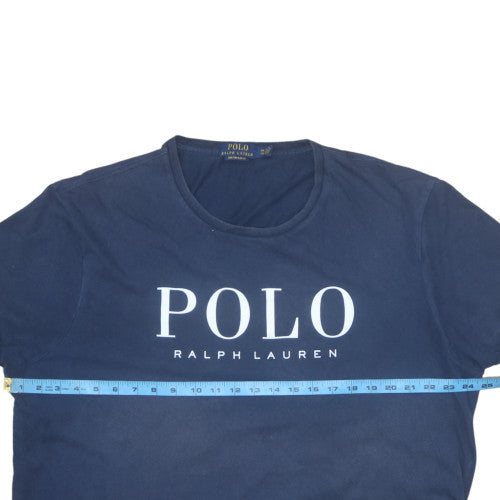 Polo Ralph Lauren Men's Navy Blue Custom Slim Fit Logo T-Shirt XXL