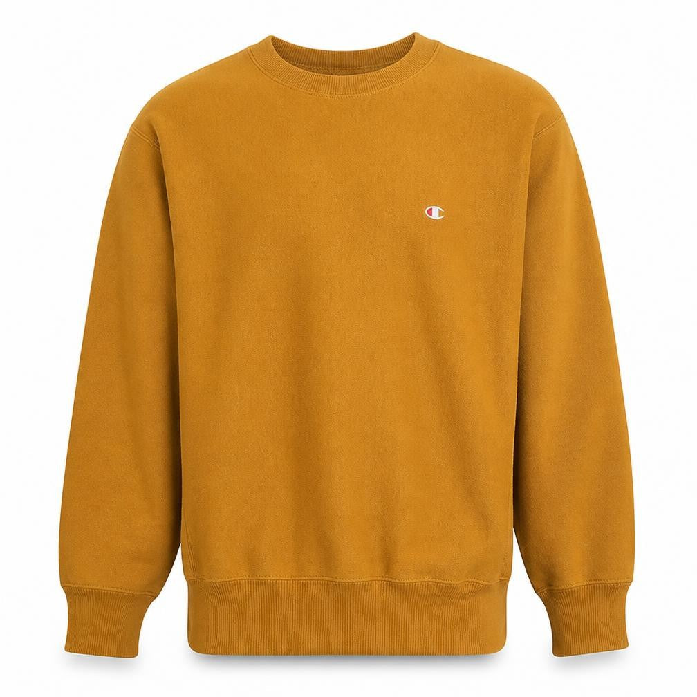 Champion Men's Brown Small Reverse Weave Pullover Sweatshirt