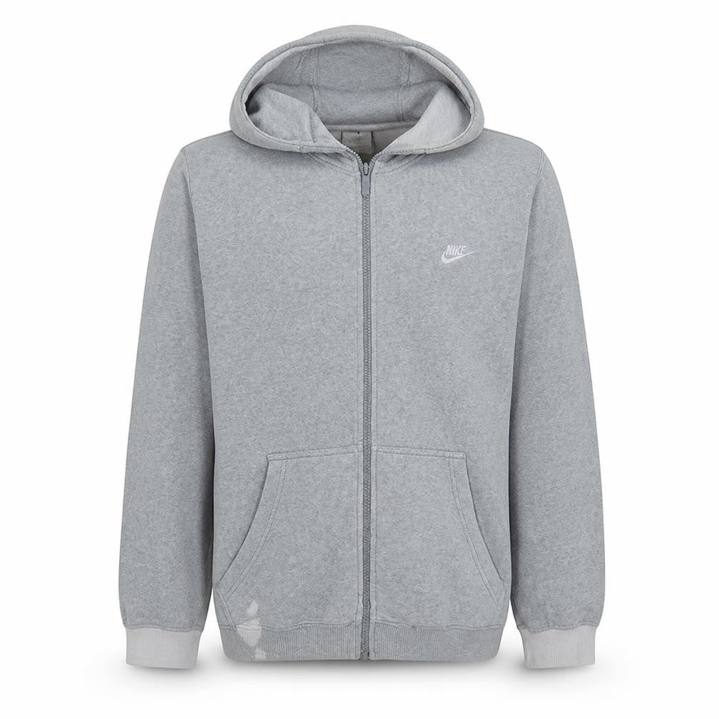 Nike Men's Grey 2XL Full Zip Hoodie Sweatshirt