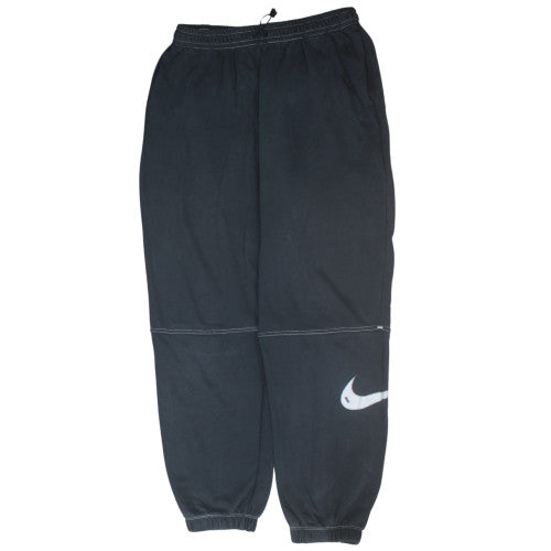 Nike Mens Black Fleece Sweatpants M Regular Fit Elastic Waist
