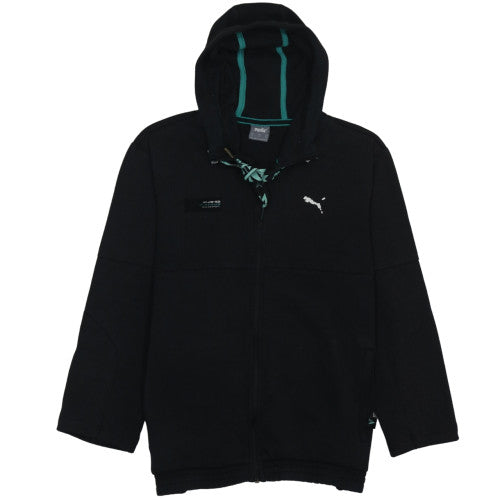 Additional front view of Puma Men's Black Full Zip Hoodie M Regular Fit