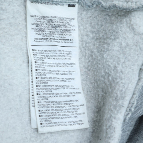 Nike Air Men Grey Full Zip Hoodie Size S Fleece Sportswear