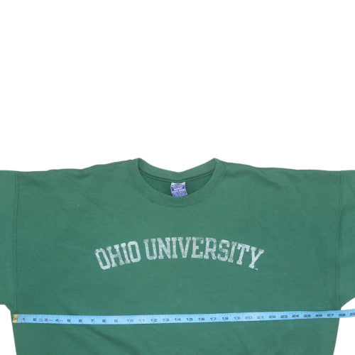 Champion Men's Green Ohio University 2XL Pullover Sweatshirt