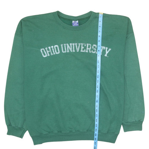 Champion Men's Green Ohio University 2XL Pullover Sweatshirt
