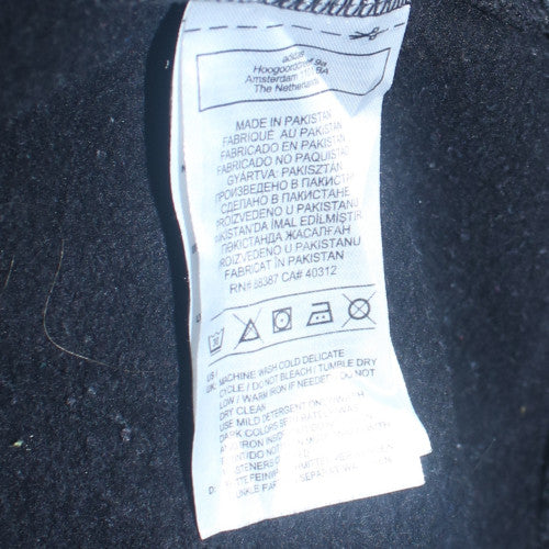 Adidas Womens Black 1/4 Zip Sweatshirt Size 16 Cotton Blend