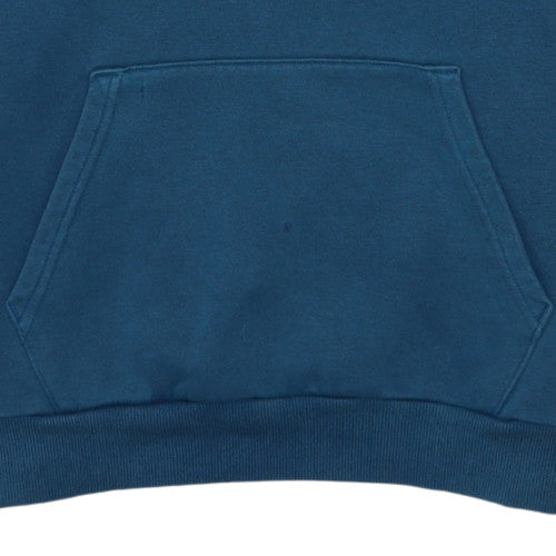 Puma Men Blue Pullover Hoodie Medium Logo Sports Fleece Sweatshirt