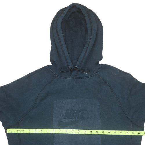Nike Men's Blue Pullover Hoodie M Logo Fleece Sportswear