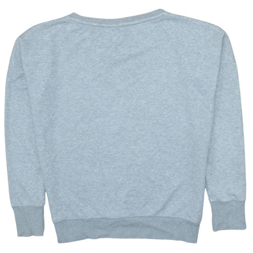 Brand and care label for Puma Women Grey Crew Neck Pullover Sweatshirt UK 12 Cotton Blend